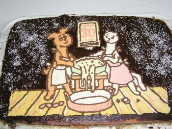  Chlebový dort Pejska a Kočičky